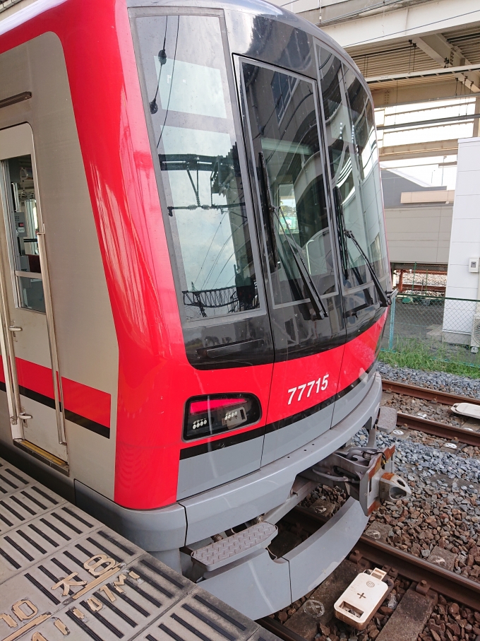 鉄道乗車記録の写真:乗車した列車(外観)(1)          「乗車した列車。
東武70000系71715編成。」