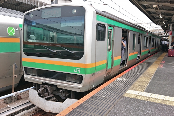 鉄道乗車記録の写真:乗車した列車(外観)(1)          「乗車した列車。
E231系1000番台U511編成。」