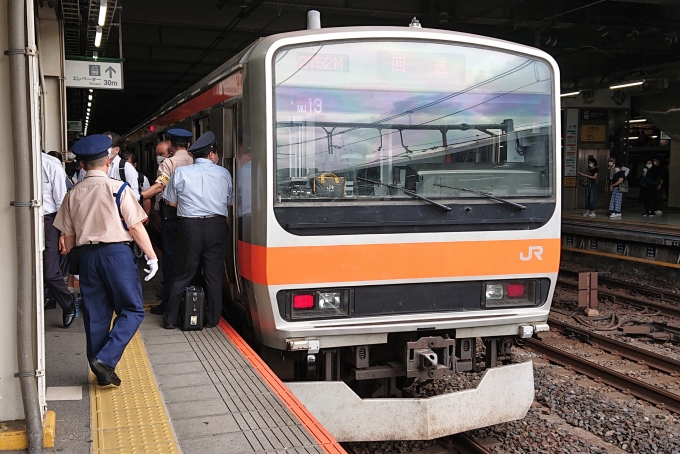 鉄道乗車記録の写真:乗車した列車(外観)(1)        「乗車した列車。
E231系0番台MU13編成。」