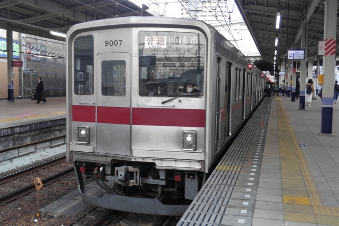 鉄道乗車記録の写真:乗車した列車(外観)(1)        「乗車した列車。
東武9000系9107編成。」