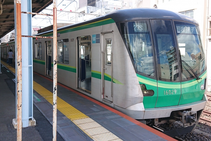 鉄道乗車記録の写真:乗車した列車(外観)(1)          「乗車した列車。
東京メトロ16000系16129編成。」