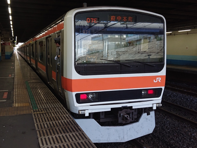 鉄道乗車記録の写真:乗車した列車(外観)(1)          「乗車した列車。
209系500番台M71編成。」