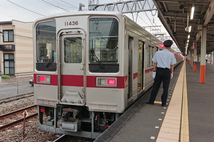 鉄道乗車記録の写真:乗車した列車(外観)(1)          「乗車した列車。
東武10030系11436編成。」
