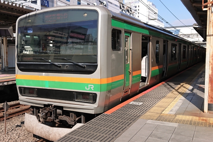 鉄道乗車記録の写真:乗車した列車(外観)(1)          「乗車した列車。
E231系1000番台U534編成。」