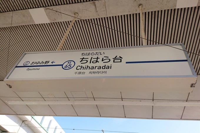 鉄道乗車記録の写真:駅名看板(3)        「京成千葉線と千原線を完乗しました。」