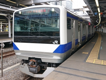 品川駅から上野駅の乗車記録(乗りつぶし)写真