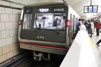 淀屋橋駅から江坂駅の乗車記録(乗りつぶし)写真
