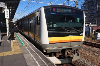 尻手駅から武蔵小杉駅の乗車記録(乗りつぶし)写真