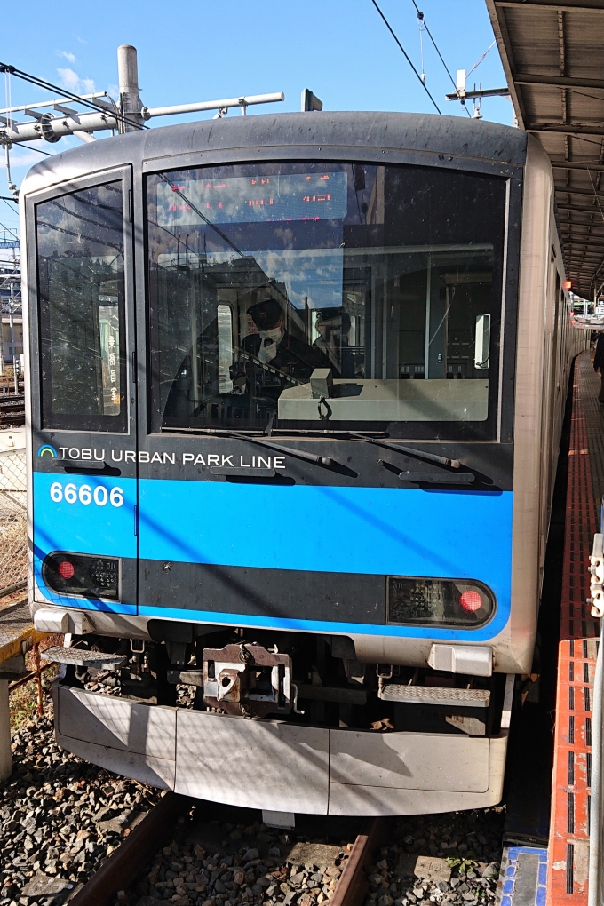 鉄道乗車記録の写真:乗車した列車(外観)(1)        「乗車した列車。
東武60000系61606編成。」