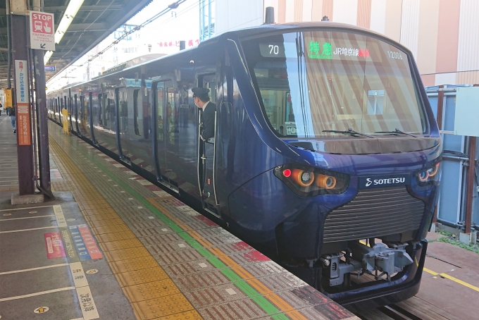 鉄道乗車記録の写真:乗車した列車(外観)(3)        「相鉄12000系には初乗車でした。」