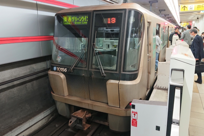 鉄道乗車記録の写真:乗車した列車(外観)(1)        「乗車した列車。
横浜市営地下鉄10000形10151編成。」