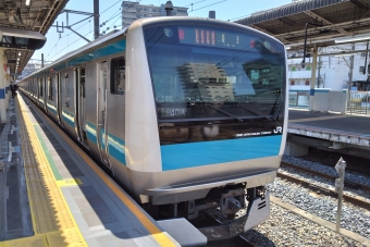 南浦和駅から上野駅の乗車記録(乗りつぶし)写真