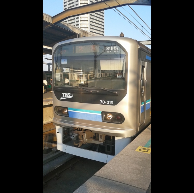 鉄道乗車記録の写真:乗車した列車(外観)(1)        「乗車した列車。
東京臨海高速鉄道70-000形Z1編成。」