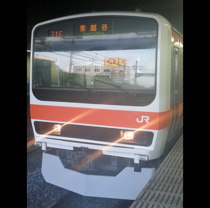 鉄道乗車記録の写真:乗車した列車(外観)(1)        「乗車した列車。
209系500番台M72編成。」