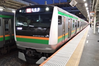 大宮駅から熊谷駅の乗車記録(乗りつぶし)写真