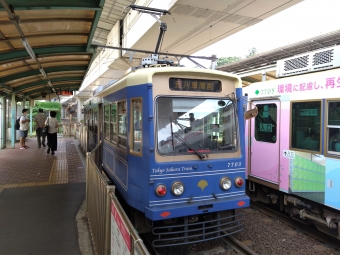 大塚駅前停留場から王子駅前停留場の乗車記録(乗りつぶし)写真