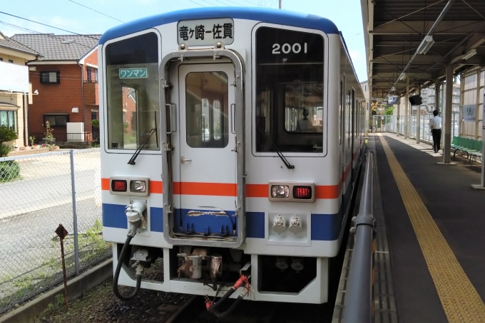 鉄道乗車記録の写真:乗車した列車(外観)(1)        「乗車した列車。
関東鉄道2000形2001号車。」