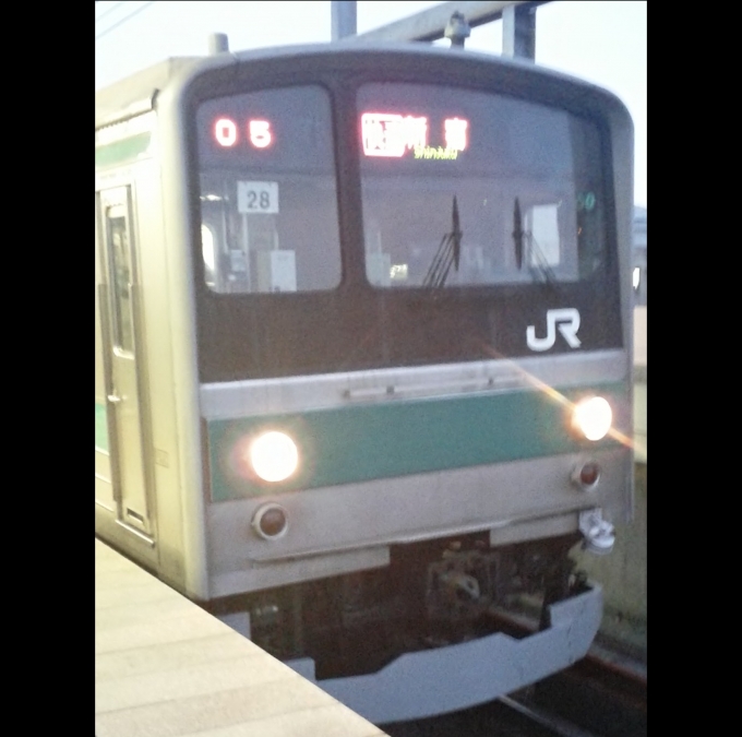 鉄道乗車記録の写真:乗車した列車(外観)(1)        「乗車した列車。
205系0番台ハエ28編成。」