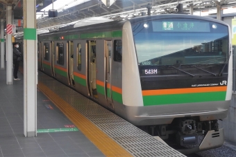 上野駅から浦和駅の乗車記録(乗りつぶし)写真