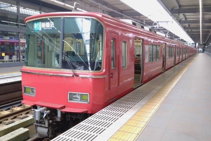 鉄道乗車記録の写真:乗車した列車(外観)(1)          「乗車した列車。
名鉄6000系6827編成。」