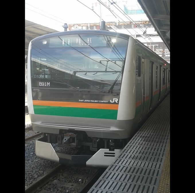 鉄道乗車記録の写真:乗車した列車(外観)(1)        「乗車した列車。
E233系3000番台D10編成。」