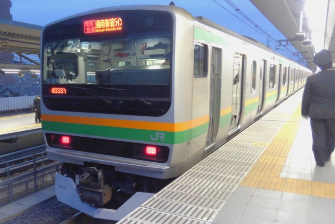 鉄道乗車記録の写真:乗車した列車(外観)(1)        「乗車した列車。
E231系1000番台S-16編成。」