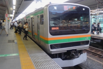 浦和駅から赤羽駅の乗車記録(乗りつぶし)写真