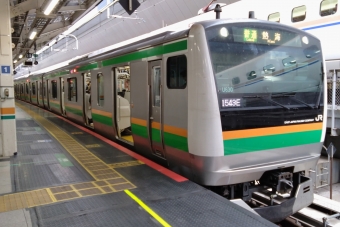 久喜駅から東京駅の乗車記録(乗りつぶし)写真