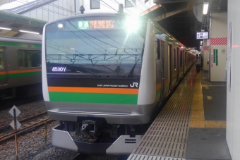小山駅から小金井駅の乗車記録(乗りつぶし)写真