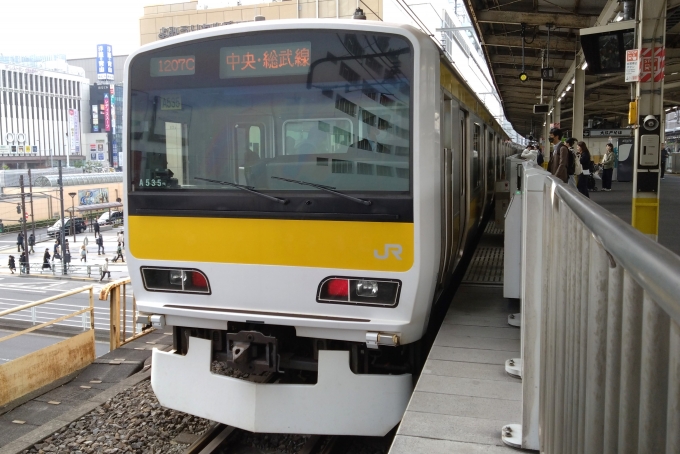 鉄道乗車記録の写真:乗車した列車(外観)(1)        「乗車した列車。
E231系500番台A535編成。」