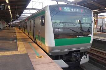 武蔵浦和駅から南与野駅の乗車記録(乗りつぶし)写真