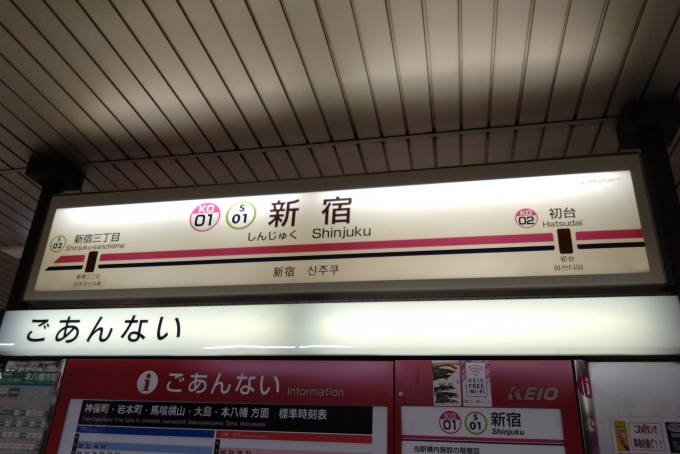 鉄道乗車記録の写真:駅名看板(3)        「駅名標。」