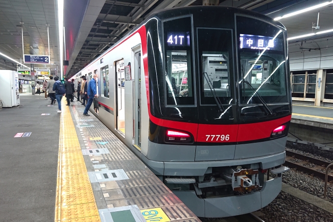 鉄道乗車記録の写真:乗車した列車(外観)(1)          「乗車した列車。
東武70090系71796編成。

」
