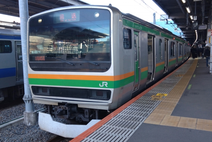鉄道乗車記録の写真:乗車した列車(外観)(1)          「乗車した列車。
E231系1000番台K-33編成。」
