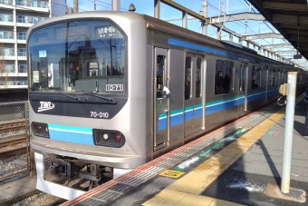 戸田駅から北戸田駅の乗車記録(乗りつぶし)写真