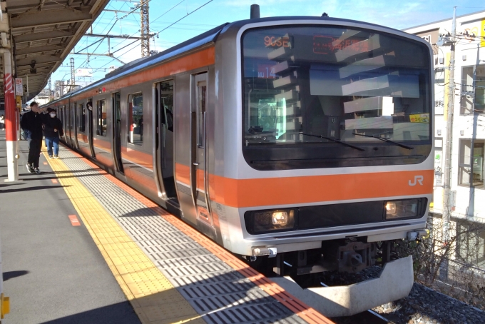 鉄道乗車記録の写真:乗車した列車(外観)(1)        「乗車した列車。
E231系0番台MU14編成。」