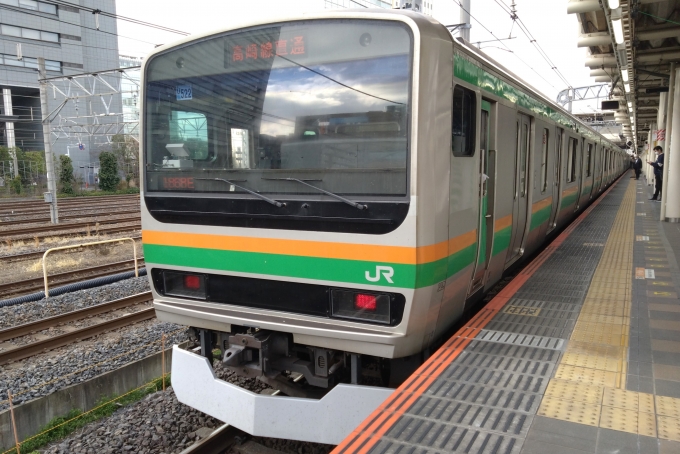 鉄道乗車記録の写真:乗車した列車(外観)(1)        「乗車した列車。
E231系1000番台U522編成。」