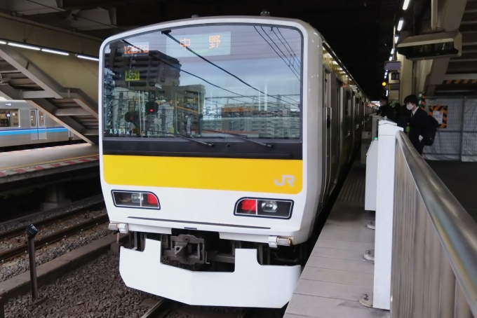 鉄道乗車記録の写真:乗車した列車(外観)(1)        「乗車した列車。
E231系500番台A551編成。」