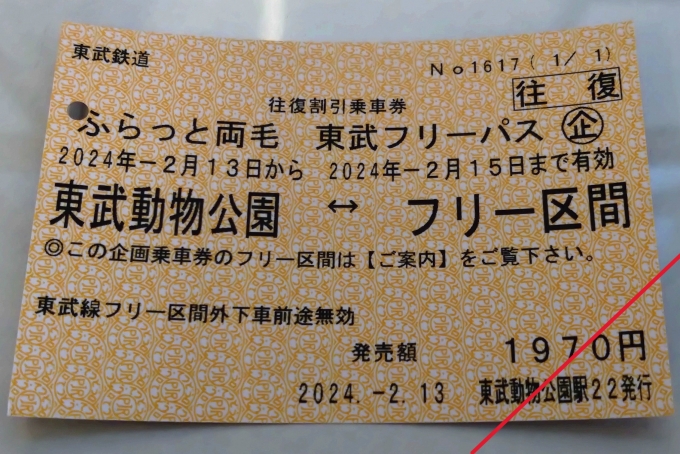 鉄道乗車記録の写真:きっぷ(4)        「今回使用した切符。」
