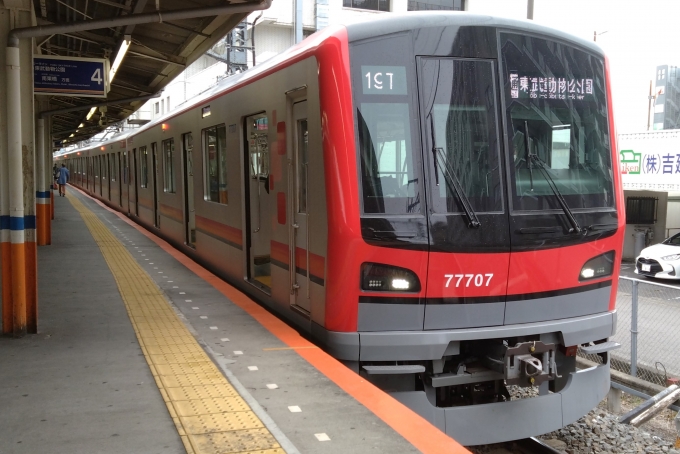鉄道乗車記録の写真:乗車した列車(外観)(1)        「東武70000系71707編成。」