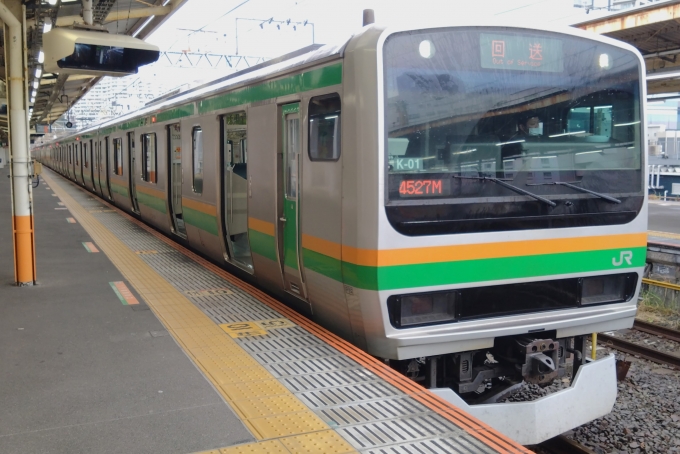 鉄道乗車記録の写真:乗車した列車(外観)(1)          「乗車した列車。
E231系1000番台K-01編成。」