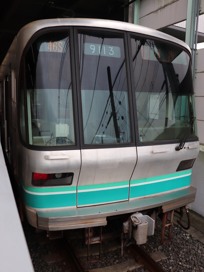 鉄道乗車記録の写真:乗車した列車(外観)(1)        「乗車した列車。
東京メトロ9000系9113編成。」