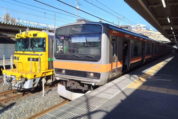 鉄道乗車記録の写真:乗車した列車(外観)(1)        「乗車した列車。
E231系0番台MU33編成。」