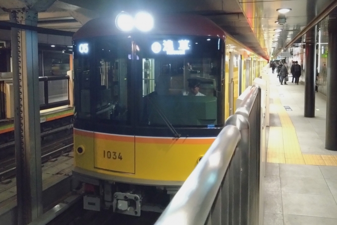 鉄道乗車記録の写真:乗車した列車(外観)(1)        「乗車した列車。
東京メトロ1000系1134編成。」