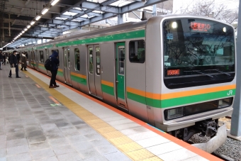川崎駅から国府津駅の乗車記録(乗りつぶし)写真