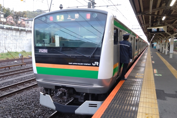 鉄道乗車記録の写真:乗車した列車(外観)(1)        「乗車した列車。
E233系3000番台E-05編成。」