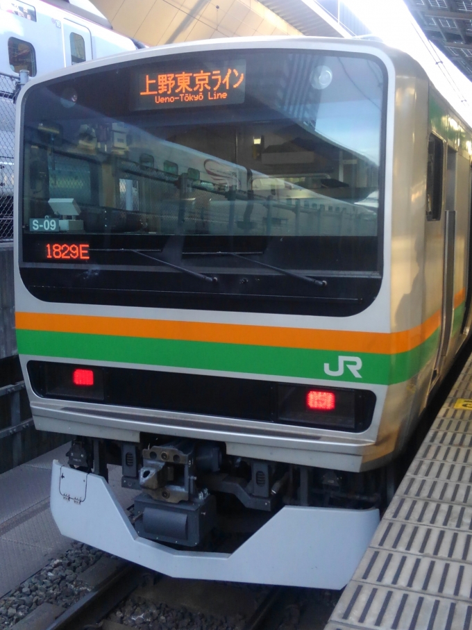 鉄道乗車記録の写真:乗車した列車(外観)(1)        「乗車した列車。
E231系1000番台S-09編成。」