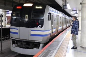 東京駅から市川駅の乗車記録(乗りつぶし)写真