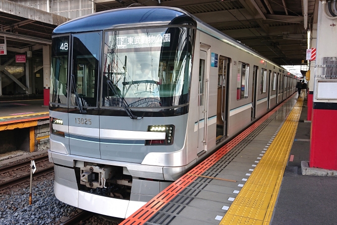 鉄道乗車記録の写真:乗車した列車(外観)(1)        「乗車した列車。
東京メトロ13000系13125編成。」