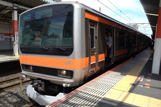 鉄道乗車記録の写真:乗車した列車(外観)(1)        「乗車した列車。
E231系0番台MU10編成。」